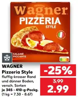 Kaufland WAGNER Pizzeria Style Angebot