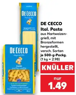 Kaufland DE CECCO Ital. Pasta Angebot