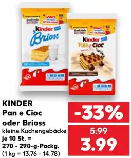 Kaufland Kinder Pan e Cioc oder Brioss Angebot