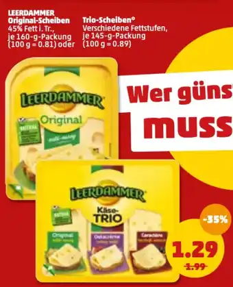 PENNY Leerdammer Original Scheiben 160g Angebot