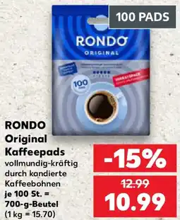 Kaufland RONDO Original Kaffeepads Angebot