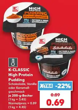 Kaufland K-CLASSIC High Protein Pudding Angebot