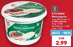 Kaufland K-CLASSIC Mascarpone Angebot