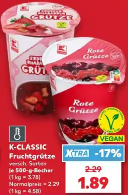 Kaufland K-CLASSIC Fruchtgrütze Angebot