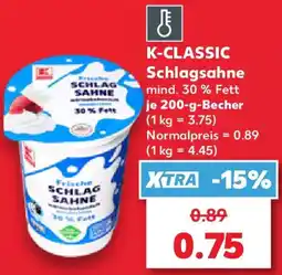 Kaufland K-CLASSIC Schlagsahne Angebot