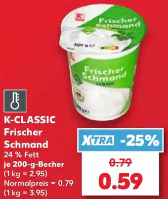 Kaufland K-CLASSIC Frischer Schmand Angebot
