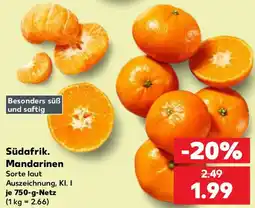 Kaufland Südafrik. Mandarinen Angebot