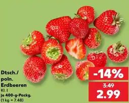 Kaufland Dtsch./poln. Erdbeeren Angebot