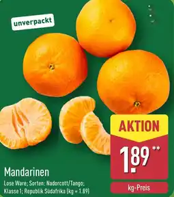 Aldi Nord Mandarinen Angebot