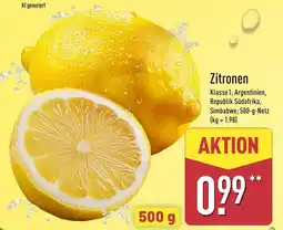 Aldi Nord Zitronen Angebot
