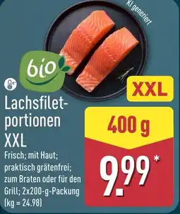 Aldi Nord bio Lachsfiletportionen XXL Angebot