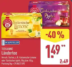 Aldi Nord TEEKANNE Ländertee Angebot