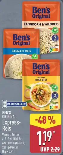 Aldi Nord Ben's Original Express-Reis Angebot