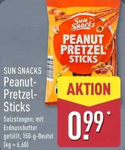 Aldi Nord SUN SNACKS Peanut-Pretzel-Sticks Angebot
