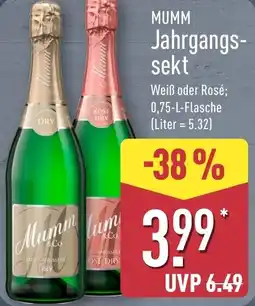 Aldi Nord Mumm Jahrgangssekt Angebot