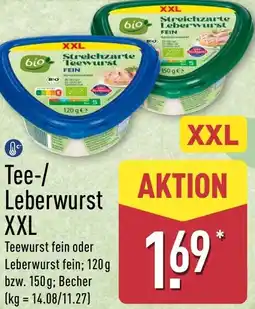 Aldi Nord bio Tee-/Leberwurst Angebot