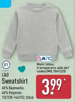 Aldi Nord L&D Sweatshirt Angebot