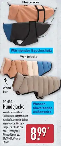 Aldi Nord ROMEO Hundejacke Angebot