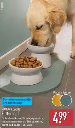 Aldi Nord ROMEO & CACHET Futternapf Angebot