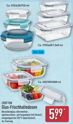 Aldi Nord CROFTON Glas-Frischhaltedosen Angebot