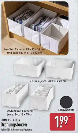 Aldi Nord HOME CREATION Ordnungsboxen Angebot