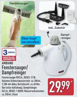 Aldi Nord AMBIANO Fenstersauger/Dampfreiniger Angebot