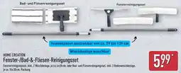 Aldi Nord HOME CREATION Fenster-/Bad-&-Fliesen-Reinigungsset Angebot