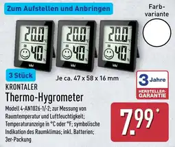 Aldi Nord KRONTALER Thermo-Hygrometer Angebot