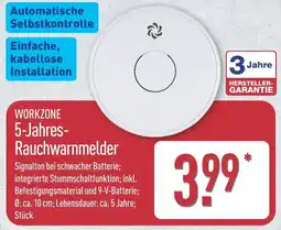 Aldi Nord WORKZONE 5-Jahres Rauchwarnmelder Angebot