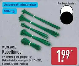 Aldi Nord WORKZONE Kabelbinder Angebot