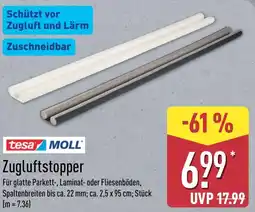 Aldi Nord tesa MOLL Zugluftstopper Angebot