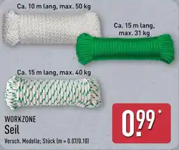 Aldi Nord WORKZONE Seil Angebot