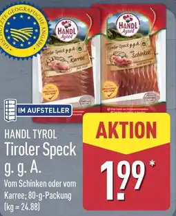Aldi Nord HANDL TYROL Tiroler Speck Angebot