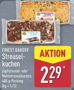 Aldi Nord FINEST BAKERY Streuselkuchen Angebot