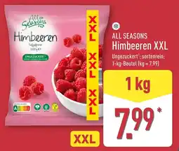Aldi Nord All Seasons Himbeeren XXL Angebot