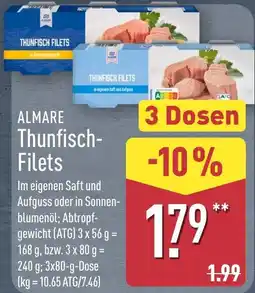 Aldi Nord ALMARE Thunfisch-Filets Angebot