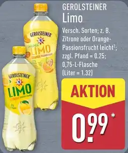 Aldi Nord GEROLSTEINER Limo Angebot