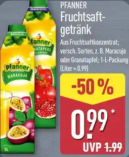 Aldi Nord PFANNER Fruchtsaft-getränk Angebot
