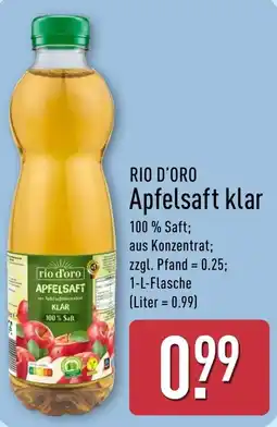 Aldi Nord RIO D'ORO Apfelsaft klar Angebot