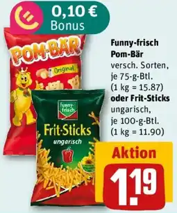 REWE Funny-frisch Pom-Bar oder Frit-Sticks Angebot