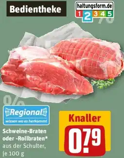 REWE Schweine-Braten oder Rollbraten Angebot