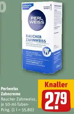 REWE Perlweiss Zahncreme Angebot