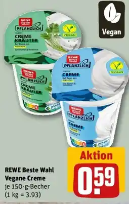 REWE REWE Beste Wahl Vegane Creme Angebot