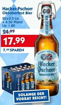 Hol'ab Getränkemarkt Hacker-Pschorr Oktoberfest Bier Angebot