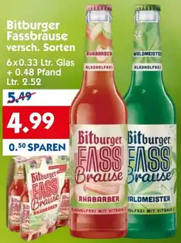 Hol'ab Getränkemarkt Bitburger Fassbrause Angebot