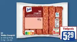 REWE ja! Rinder-Cevapcici Angebot