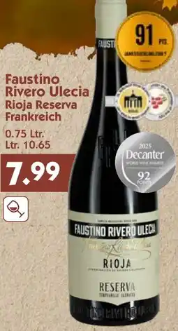 Hol'ab Getränkemarkt Faustino Rivero Ulecía Rioja Reserva Angebot