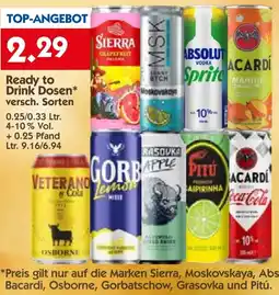 Hol'ab Getränkemarkt Ready to Drink Dosen Angebot