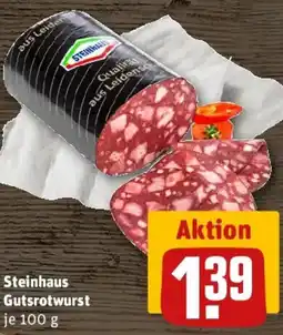 REWE Steinhaus Gutsrotwurst Angebot