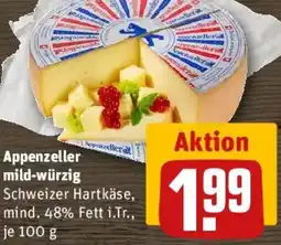 REWE Appenzeller mild-würzig Angebot
